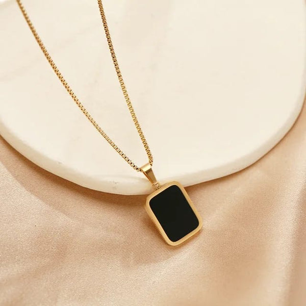 2 Sided Gold Plated Necklace