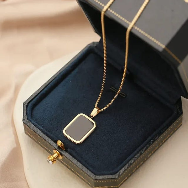 2 Sided Gold Plated Necklace